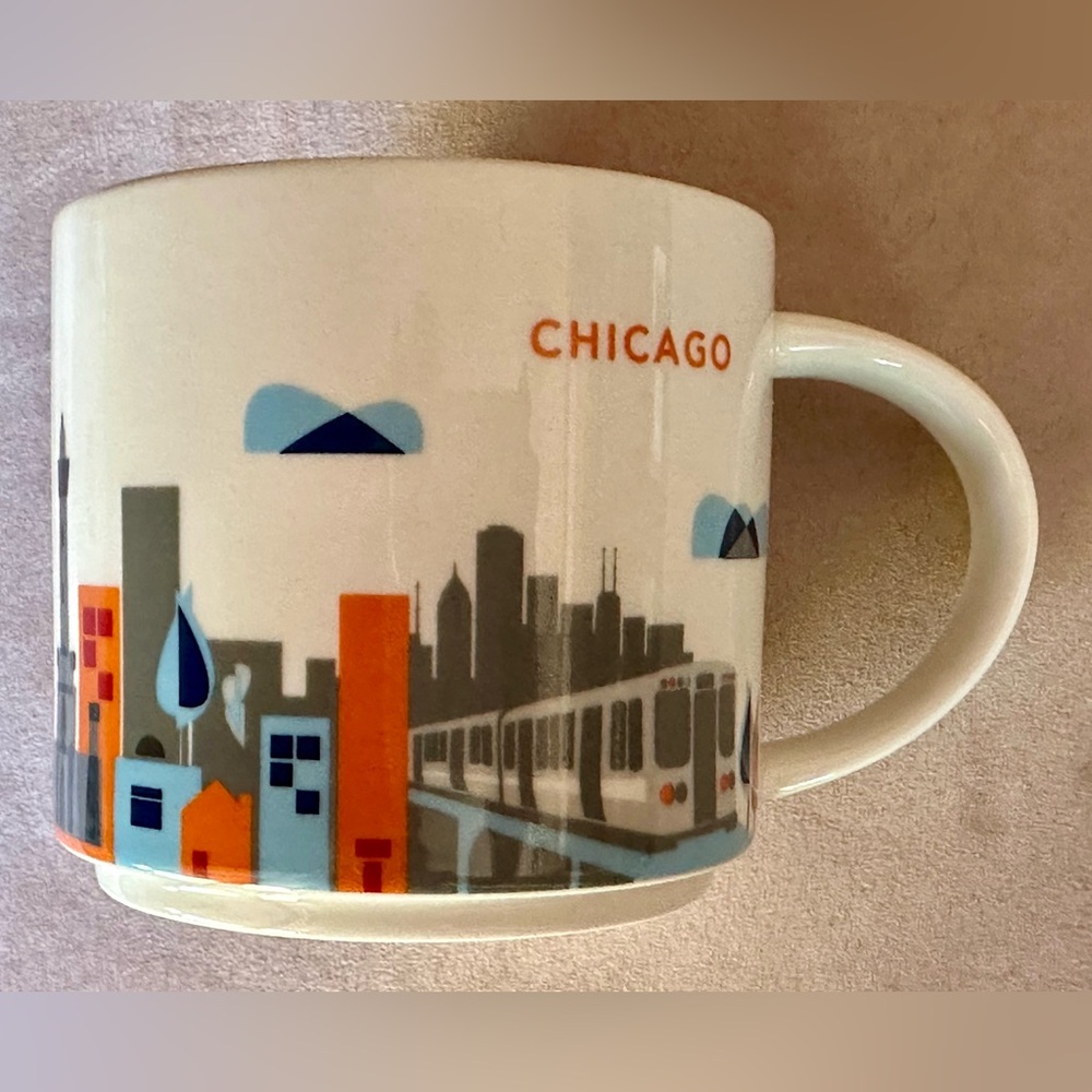 Starbucks Chicago “You Are Here” 2014 Mug. Vintage in EUC. 14 oz.